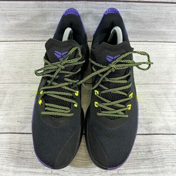 Nike Mamba Fury Kobe Bryant Low Top Sneakers CK2087 003 Black,Lemon Venom Sz.8.5 - Picture 2 of 8